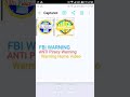 FBI WARNING Anti Piracy Warning Warning Home Video Logo Reversed