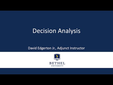 Decision Analysis