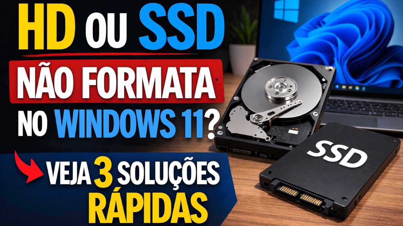 como formatar HD ou SSD no Windows
