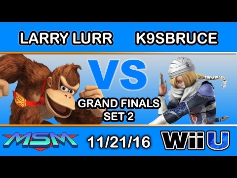 MSM 75 - eLv | Larry Lurr (Donkey Kong) Vs. K9sbruce (Sheik) Grand Finals Set 2 - Smash Wii U