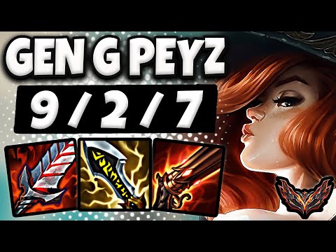 Miss Fortune vs Aphelios ADC [ Gen G Peyz ] Patch 14.15 Korea Grandmaster ✅