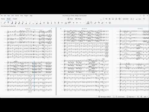 Clarinet Sheet Music - Hot Hands (Charley Straight).   Arranged for clarinet choir.  Full Score and Parts. image 2