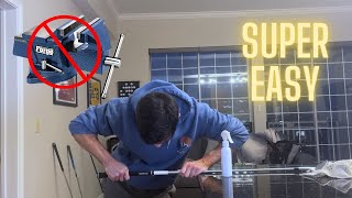 How to regrip you golf clubs without a vise!