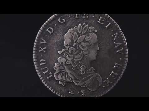 Francia, Louis XV, 1/3 écu de France, 1721, Orléans, réformé, Plata, MBC