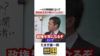 国民民主党が揺らぐことはない