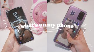 Whats on my Samsung S20 + BTS Edition phone ? + re