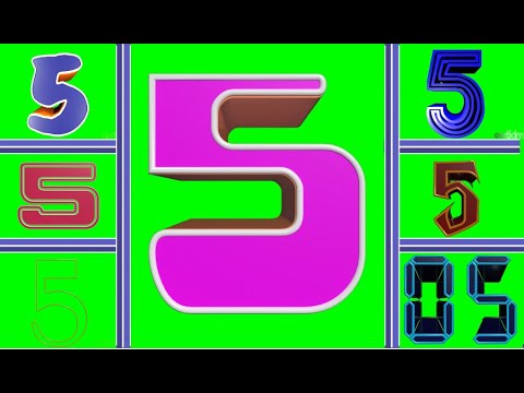 Countdown 5 to 0 Numbers Compilation