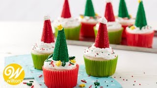 How to Make Christmas Tree and Santa Hat Cupcakes | Wilton
