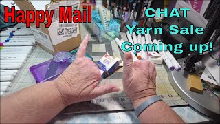 Happy Mail * Chat * Yarn Sale * Watercolor Markers * Sloth Coloring 