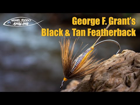 George F. Grant's Black & Tan featherback -  classic fly tying tutorial