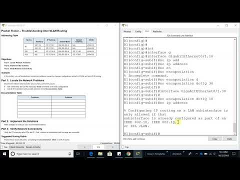 ICND2 5.2.2.4 Packet Tracer  - Troubleshooting Inter VLAN Routing
