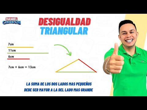 DESIGUALDAD TRIANGULAR Super facil - Para principiantes