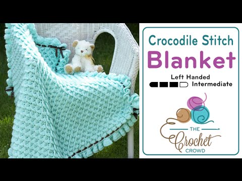Left Hand Crochet for Beginners Baby Blanket Pattern The Crochet Crowd