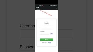 Login page with local storage as database || make mobile a small database || Advanced login page