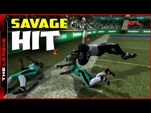 SAVAGE BACKBREAKER HIT » ENFORCERS VS MANIAX (WEEK 4) XFL GAME HIGHLIGHTS