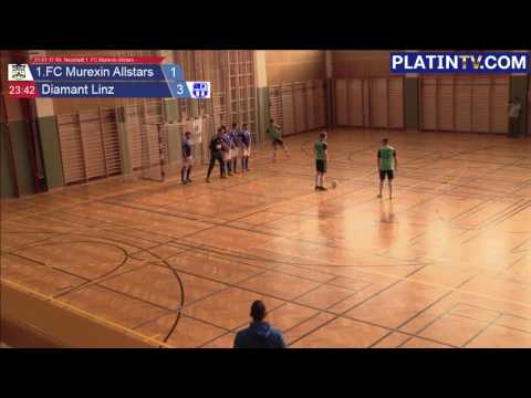 21.01.17 Wr. Neustadt 1. FC Murexin Allstars - FC Diamant Linz - Highlight  (1. Halbzeit / 23:51) am