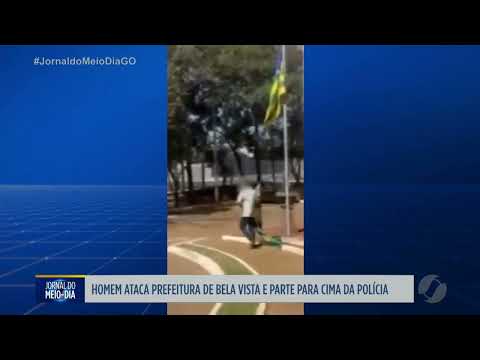 Homem invade prefeitura e enfrenta policiais em Bela Vista