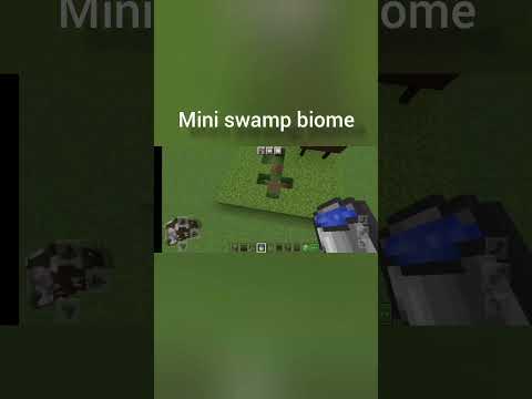 building mini swamp biome in #minecraft #shorts