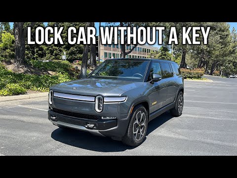 Rivian R1S How To Lock Car Without Key Card or Phone Key