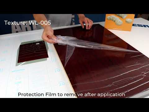 Artesive WL-005 Mahogany Medium Glossy effect - Texture Model of Self-adhesive Film