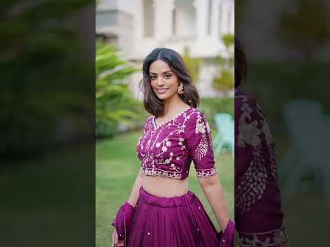 Wine Sequin Embroidered Vichitra Silk Lehenga Choli Set