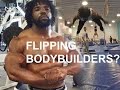 Can Bodybuilders Flip? Hurkeles Day 1 Front Flips