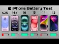 Samsung S25 Vs IPhone 16e Vs 16 Vs 15 Vs 14 Vs 13 IOS 18 4 1 OneUI 7 Battery Life Test