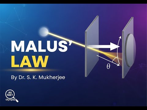 Malus’ Law Explained | Polarization, Step-by-Step Theory, Derivation & Competitive Numericals