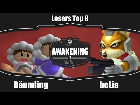 Awakening 2 - pM | Däumling (IC) Vs. beLia (Fox) - Losers Top 8 - Melee Singles