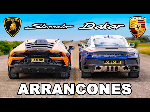 Nuevo Lambo Sterrato vs Porsche 911 Dakar: ARRANCONES