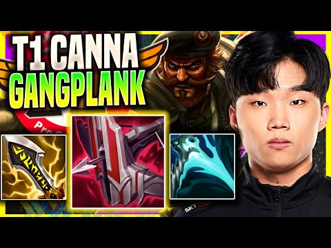 CANNA IS SO CLEAN WITH GANGPLANK! - T1 Canna Plays Gangplank Top vs Jayce! | Season 11
