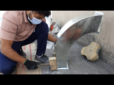 Galvanized iron gi and ss material hvac ducting services, fo...