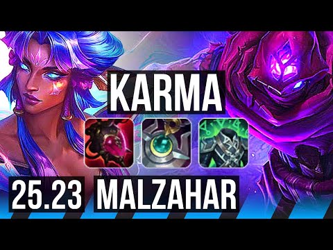 KARMA vs MALZAHAR (MID) | EUW Master | 25.23