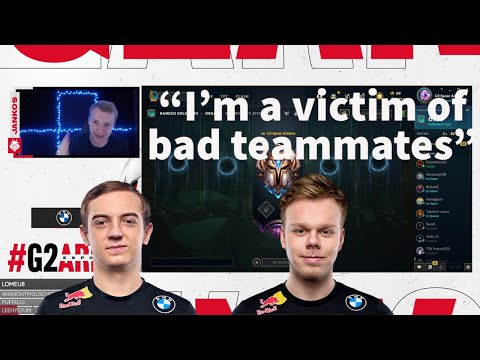 G2 Jankos on being held back by his teammates on G2!!