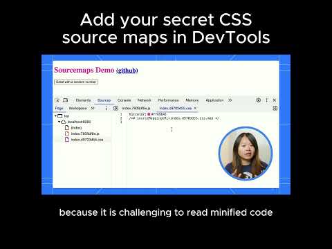 Load private CSS source maps manually to debug