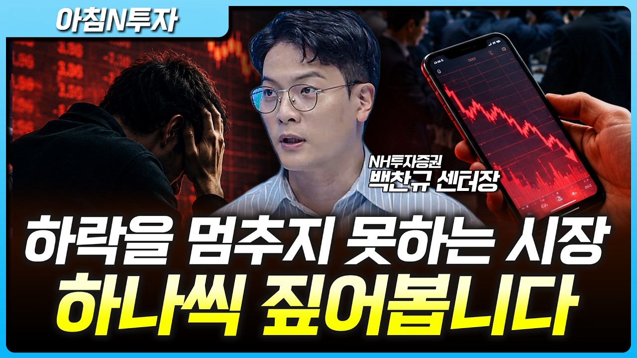 하락을 멈추지 못하는 시장, 반도체 집중된 투자는 어떻게 대응해야할까?  | 백찬규, 여도은, 허재무 [아침