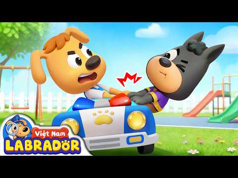 🌞 Một ngày của bé Labrador và bé Dobie | Hoạt hình thiếu nhi 👮 Cảnh sát trưởng Labrador Vietnam 🚔