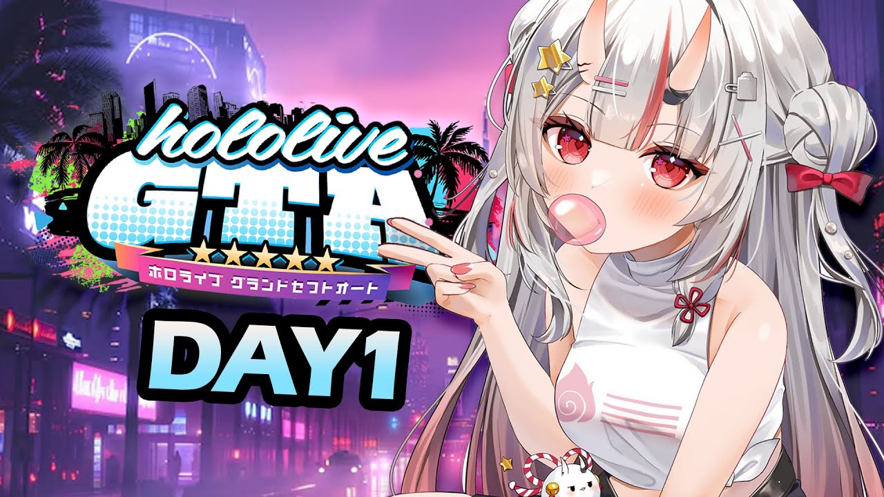 【 #holoGTA DAY1 】れっつごーぎゃんぐ!!ホロサントスの街にいざ上陸【百鬼あやめ/ホロライブ】