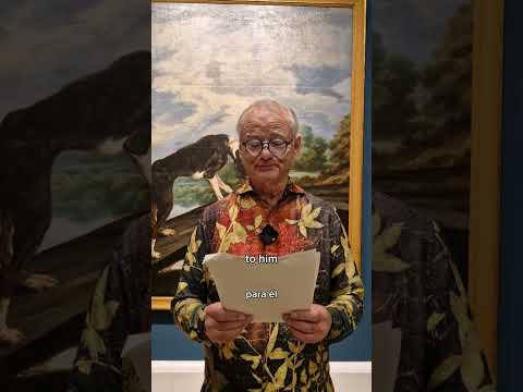 Actor Bill Murray and cellist Jan Vogler live performance at the Prado