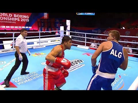 Round of 32 (91kg)  ABDULJABBAR Ammar Riad (GER) vs BENCHABLA Abdelhafid (ALG) /AIBA World 2019