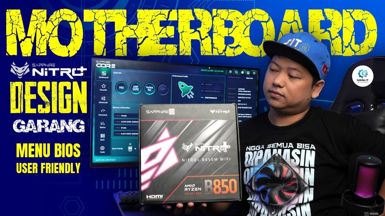 WAAH ADA MOBO BARU LAGI Ft Sapphire Nitro+ B850m Wifi