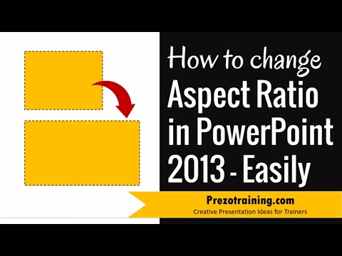 How To Change Aspect Ratio in PowerPoint 2013 ( IT IS EASY)
