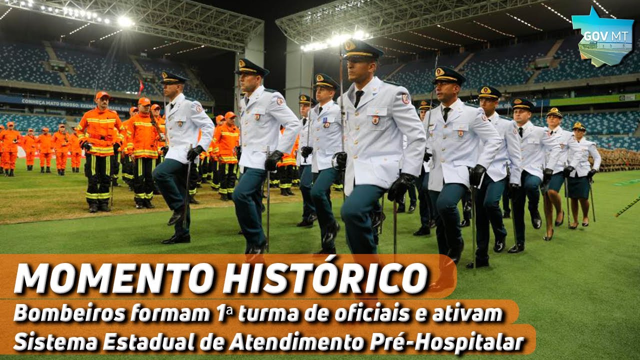 Bombeiros formam 1ª turma de oficiais e ativam Sistema Estadual de Atendimento Pré-Hospitalar