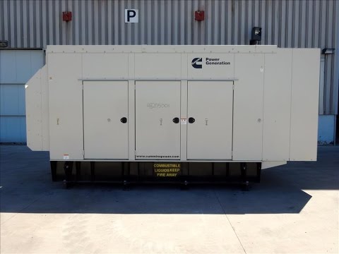 Used 2012 Cummins 300 kW standby (270 kW prime) diesel generator set - stock # 48205001