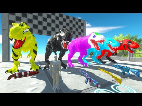 Speed Race Marvel Hunting found Jurassic world evolution Fps avatar Vs T-rex Hero Vs Therizinosaurus