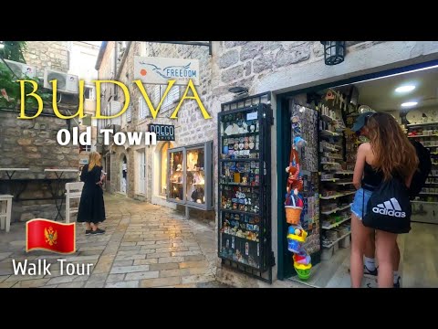 Budva - Montenegro 🇲🇪 Caminhada pela Cidade Velha | Budva Stari Grad