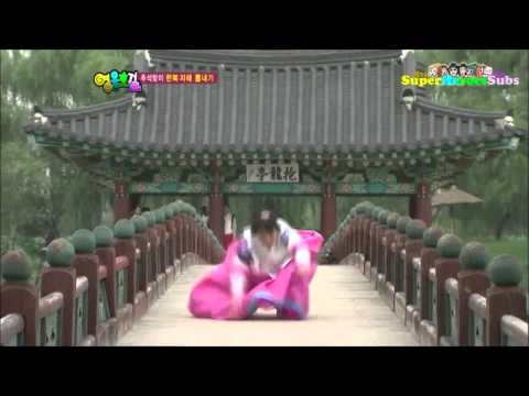 SBS Heroes - Nicole Jung Trips Crossing Bridge (Cute)