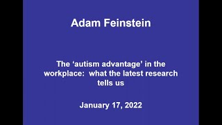 Adam Feinstein - The 'autism advantage in the workplace video