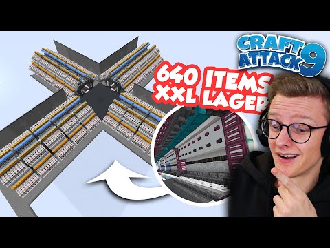 KOMPLETTES XXL Shulker Lager! 640 Items Platz! - CraftAttack 9! #57