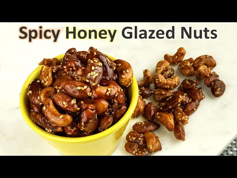 Spicy Honey Glazed Nuts | Stovetop Recipe